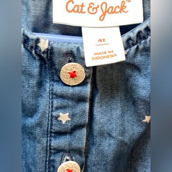 Cat & Jack Stars Romper - Picture 5 of 6